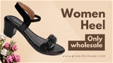  Short heel black Sandals -6 Pair Set - Black