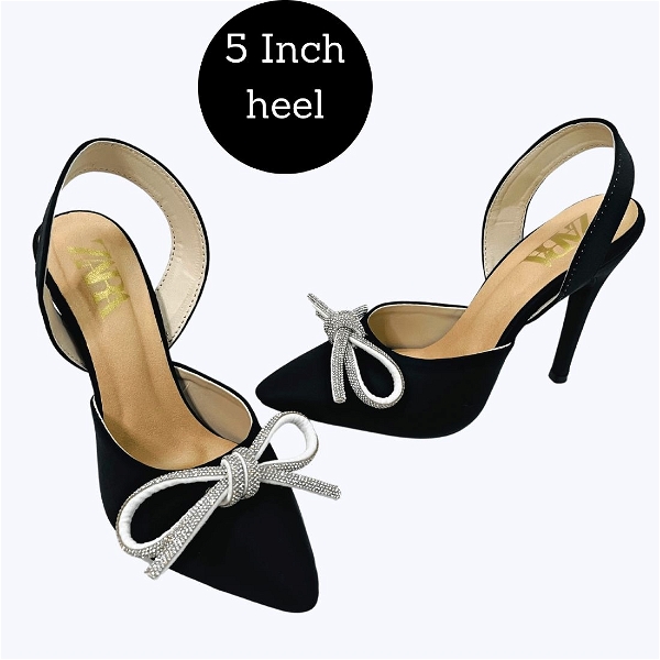 5inch heel- 6 pair set  - Black