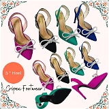 5inch heel- 6 pair set (₹445/ Pair) - Black