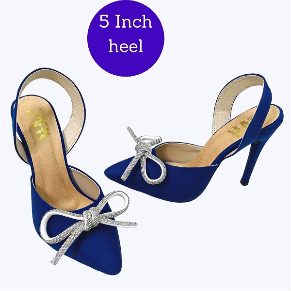 5inch heel- 6 pair set  - Blue