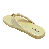 Flat arba slipper 6 pair set - Golden cream