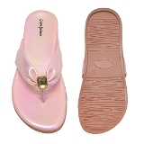 Flat arba slipper 6 pair set - Peach pink
