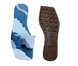 Women flat trendy slipper - 6 pairs set - Grey