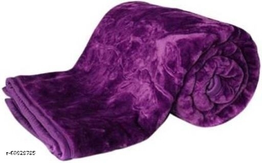 GHFb-60828789 Winter Blankets For Double Bed (90*90 inches)  - 90×90 inches, Purple