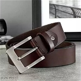 GAa-151358207 Men's Stylish Pure Genuine Leather belt Brown belt  - Morocco Brown, 36