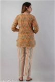 GTCa-80192212 Stylish Night Suit for Women - Tangerine, L