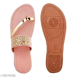 GFb-68076595 Women Kohlapuri Style Toe Ring Flats For Women  - P-A, IND-5