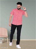 GMb-10224 Half Sleeve Shirt's For Men/Boys  - Pink, M