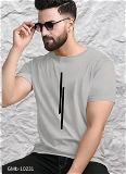 GMb-10231  T-shirt For Men - Silver, M