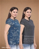 GWb-11204 Women Regular Fit T-Shirt - XL
