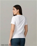GWb-11211 Trendy Cotton T-Shirts For Women  - M