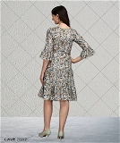 GWWb-20212 Digital Printed Short Dress For Women