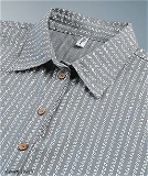 GWWb-20213 Grey Printed Shirt Dress For Women  - XL