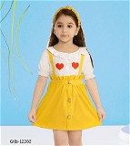 GKb-12202 Stylish Cotton Blend Frock For Girls - 4-5 Years