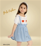 GKb-12201 Half Sleeve Frock For Girls - 2-3 Years