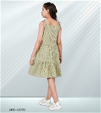 GKb-12225 Trendy Printed Cotton Frock Dress - 9-10 Years