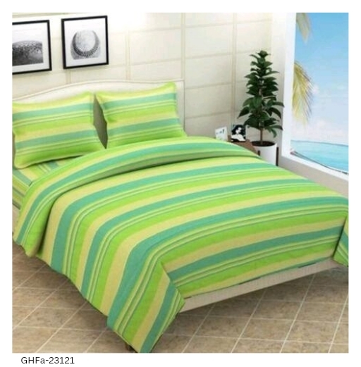 GHFa-23121 Designer Bedsheets - Mint Green, King Size