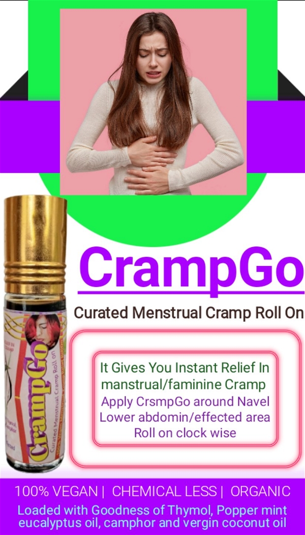 DLS CrampGo: Curated Menstrural Cramp Roll On - 8 ML, N