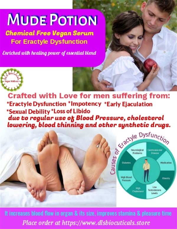 DLS Mude Potion: Chemical Free Serum For Eractile Dysfunction - 8 ML