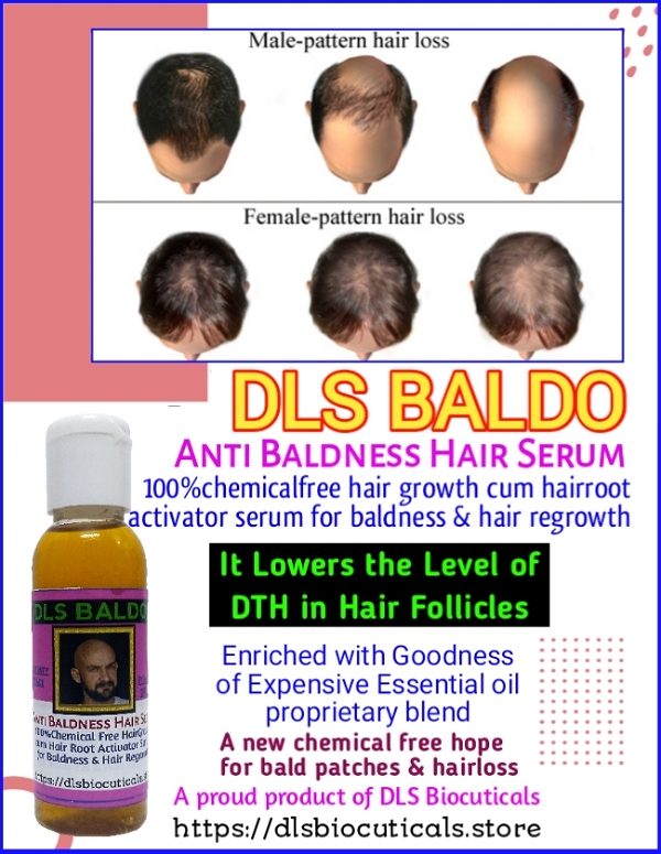 DLS BALDO:100% Chemical Free Anti Baldness Hair Serum - 50ML