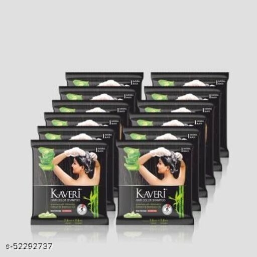 Kaveri Crème Hair Color for Women  Men with goodness of Avocado Sunflower  oil Argan Oil and Henna extractBuy 6 Get 1 Free  Natural Black  Price  in India Buy Kaveri