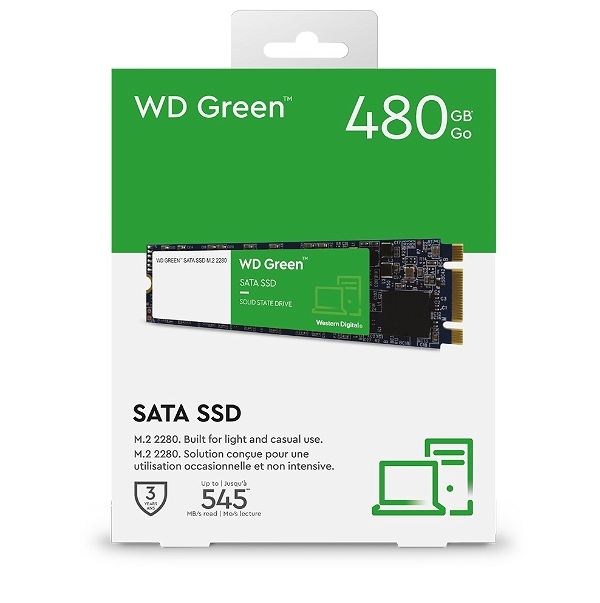 Western Digital WD 480GB Green M.2 2280 Internal SSD