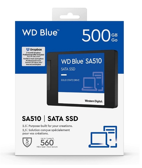 Western Digital 500GB SSD BLUE SATA 2.5'' (WDS500G3B0A-00AXRO)