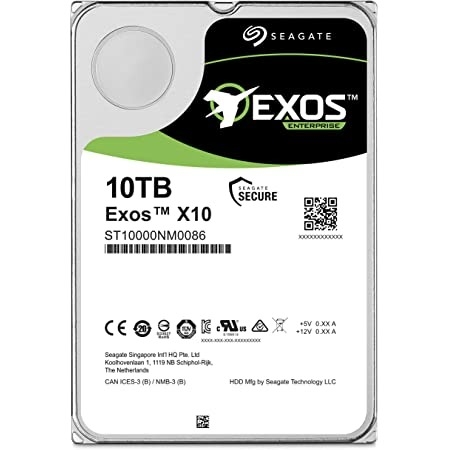 Seagate 10TB Exos X18 Enterprise Hard Drive 3.5''(ST10000NM018G)