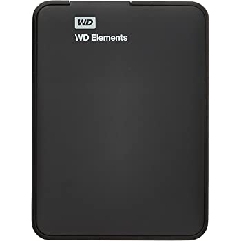 Western Digital WD Elements Portable 1TB USB 3.0 External Hard Drive (Black)