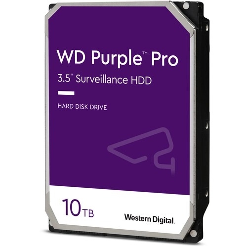 Western Digital WD 10TB Purple Pro 7200 rpm SATA III 3.5" Internal Surveillance Hard Drive (WD101PURP)