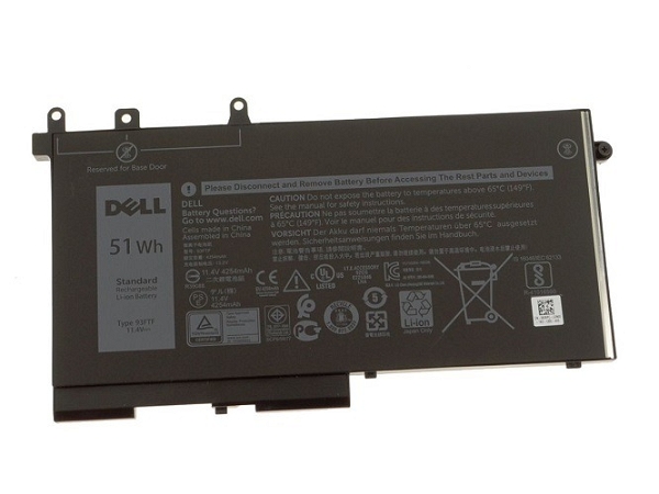 Dell Original Latitude 5480 3 Cell 51Wh 11.4V Laptop Battery - 93FTF / D4CMT