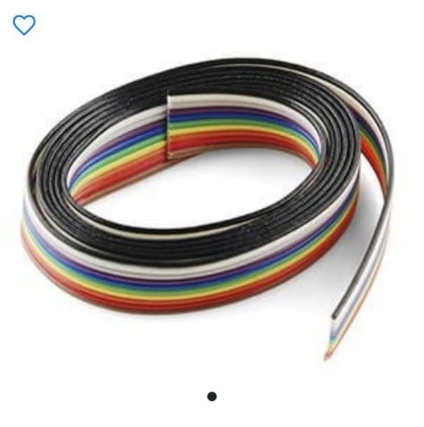 1M Multicolor Ribbon Cable 10 Core Dupont Rianbow Wire
