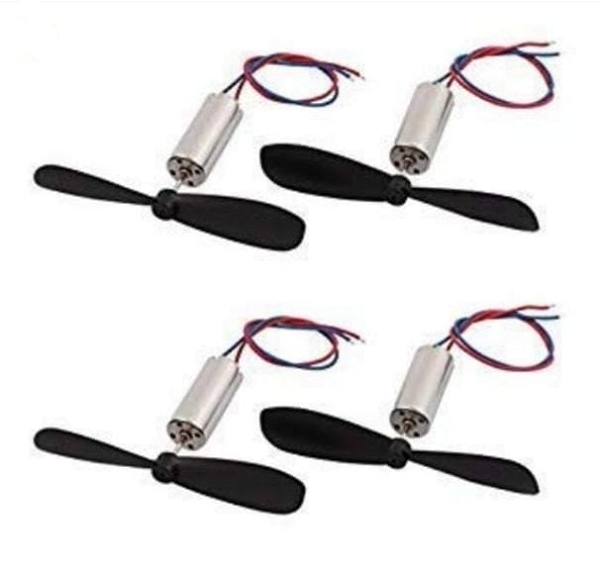 4pcs 716 Micro Coreless Motor with 50mm Propeller Fan for DIY mini Quadcopter