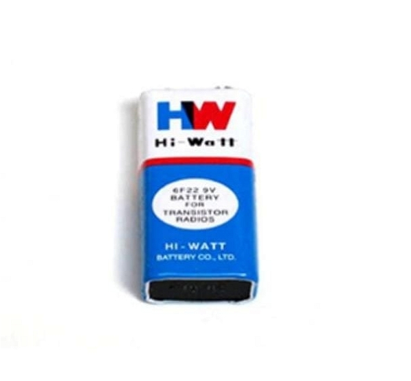 9V Hi-Watt Zinc Chloride HiW Battery for DIY Projects - r6