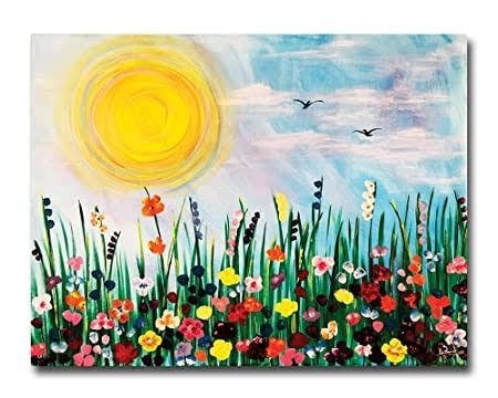 simonart and printing canvas flowers painting - 100.0, 3ft2ft