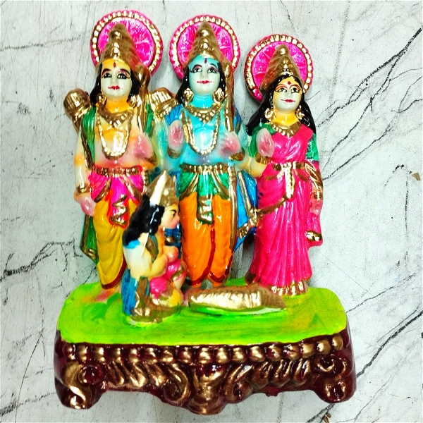 simonart and printing clay handicrafts ram laxman sita hanuman - 100.0, 30 cm 14 cm 20 cm