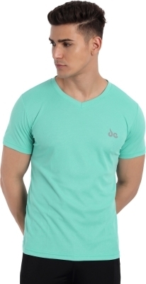 Solid Men Light Blue T-shirt  - Rskart, XL