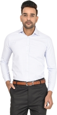 Men Checkered Casual Multi Colour Shirt - Rskart, White, M