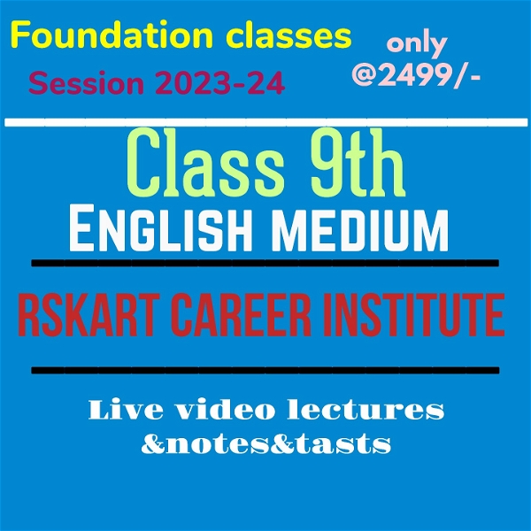 Class 9th Batch English Medium Cbse/Rbse/All Boards - Rbse, Online