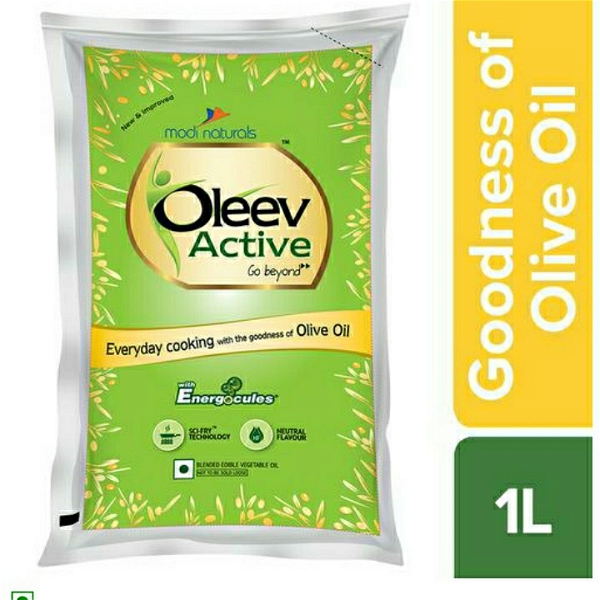 OLEEV Active - Goodness Of Olive Oil - 1 Ltr. Pouch