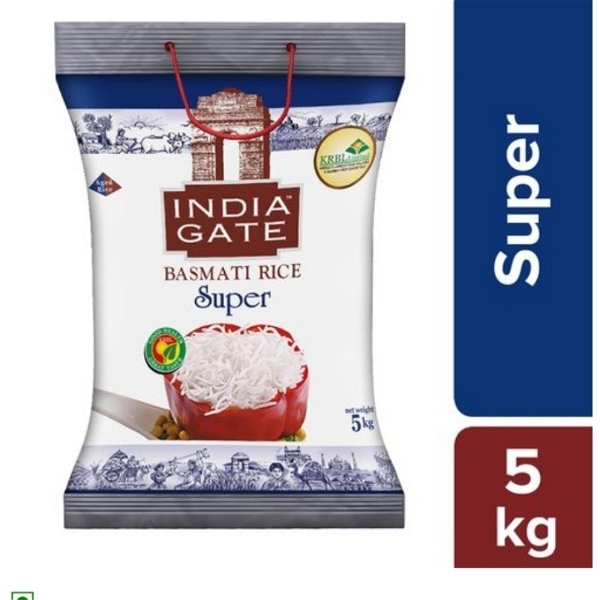 Indiagate Basamati Rice  - Super - 5 Kg