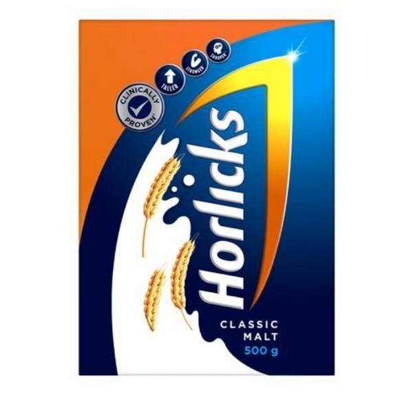 Horlicks Health & Nutrition Drink- Classic Malt - 500Gm-Carton