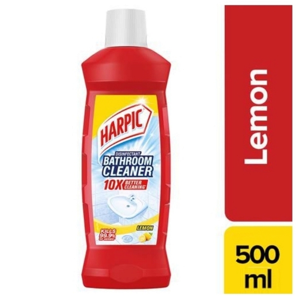 Harpic Disinfectant Bathroom Cleaner Liquid  - LEMON  - 500Ml