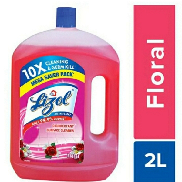 Lizol Disinfectant surface & floor Cleaner Liquid  - Floral  - 2Ltr.