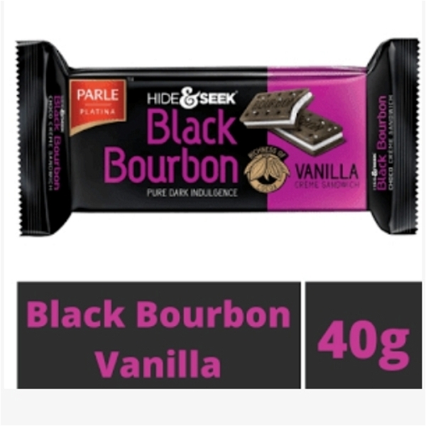 Hide & Seek Black Bourbon - Vanilla Cream  - 40Gm