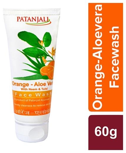 Patanjali Orange Aloe vera Face wash  - 60 Gm