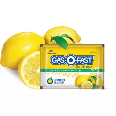 Mankind GAS - O - FAST Lemon flavour  - 5Gm Sachet