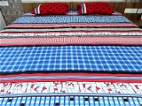 Dotted Line Double Bed Sheet