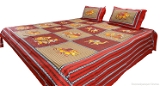 Elephant and Camels Ethnic Double Bed Sheet