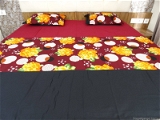 Doppelganger Homes Floral Circle Designer Double Bed Sheet